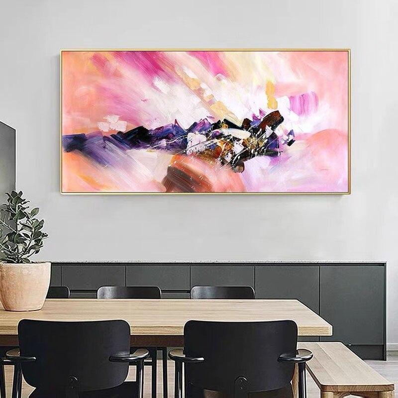 Warm Colors Are Modern Abstract Decorative Oil Painting New Hand Painted On Canvas Home Good Decor