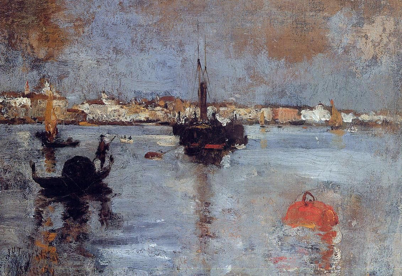 The Grand Canal, Venice by John Twachtman - Hand Painted Oil Painting