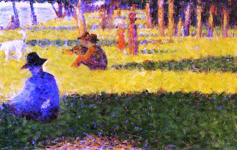 White Dog by Georges Seurat - Hand Painted Oil Painting