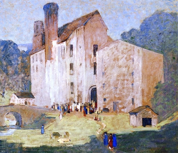 Valley Mills by Robert Spencer - Hand Painted Oil Painting