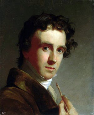Portrait of the Artist by Thomas Sully - Hand Painted Oil Painting
