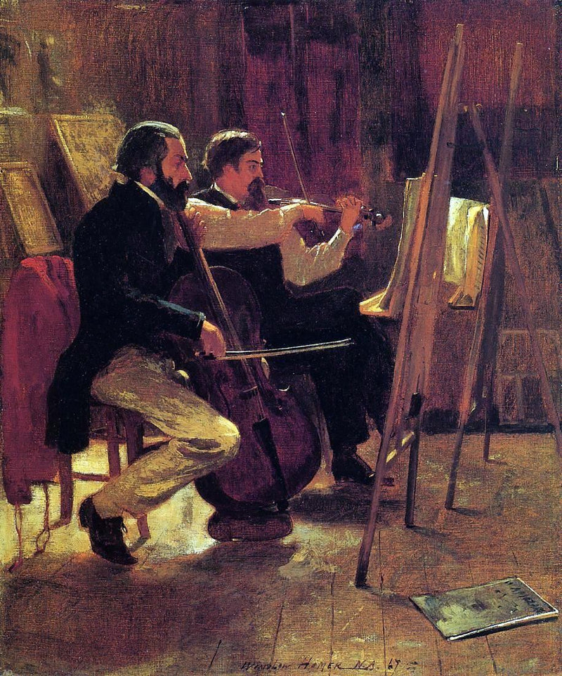 The Studio by Winslow Homer - Hand Painted Oil Painting