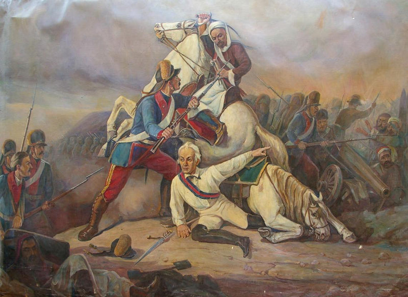 Oil painting War for revolution Unknown author