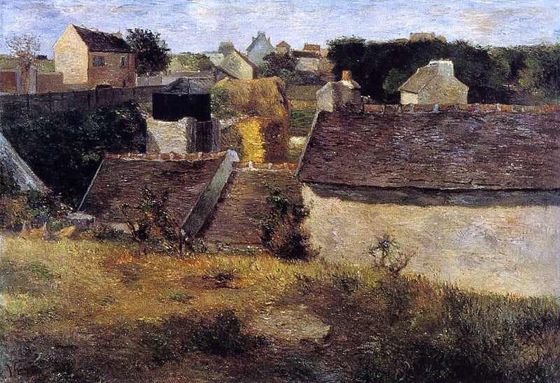 Houses, Vaugirard by Paul Gauguin - Hand Painted Oil Painting