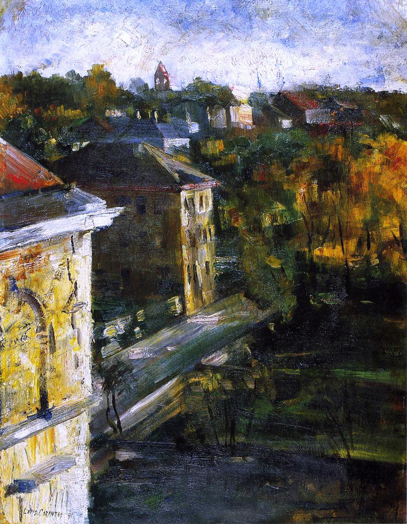 View from the Studio Window by Lovis Corinth - Hand Painted Oil Painting