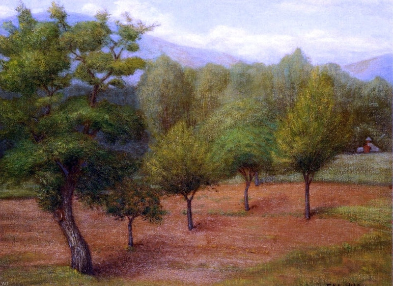 Spring Landscape by Edward Stieglitz - Hand Painted Oil Painting