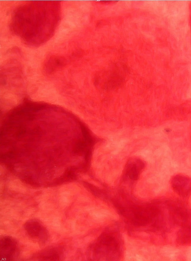 Red Bubble Abstract by Our Original Collection - Hand Painted Oil Painting