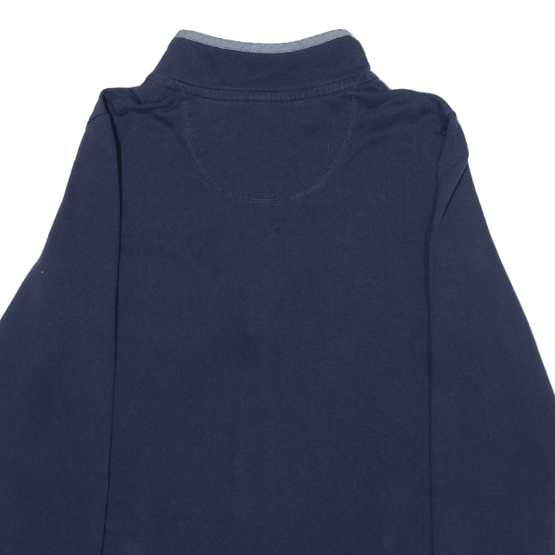 LL BEAN Mens Polo Shirt Blue Long Sleeve S