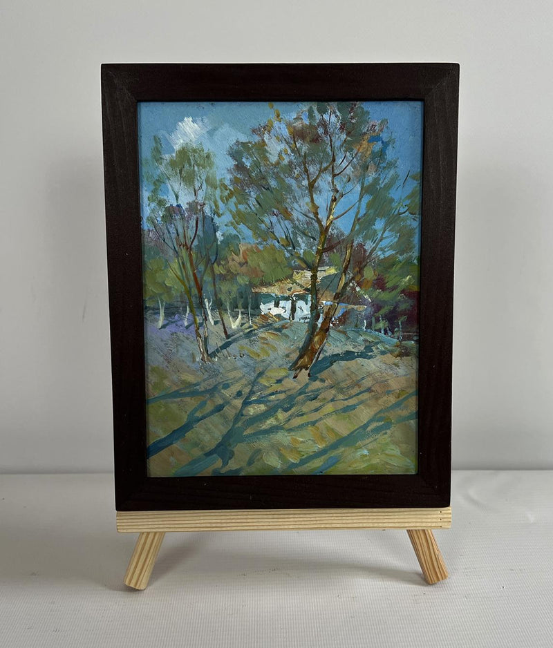 Oil painting In the shade of the trees Yuriy Suprunchuk