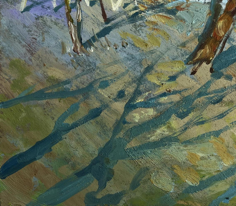 Oil painting In the shade of the trees Yuriy Suprunchuk