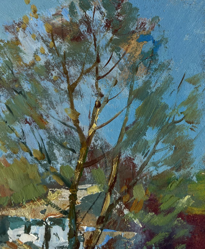 Oil painting In the shade of the trees Yuriy Suprunchuk