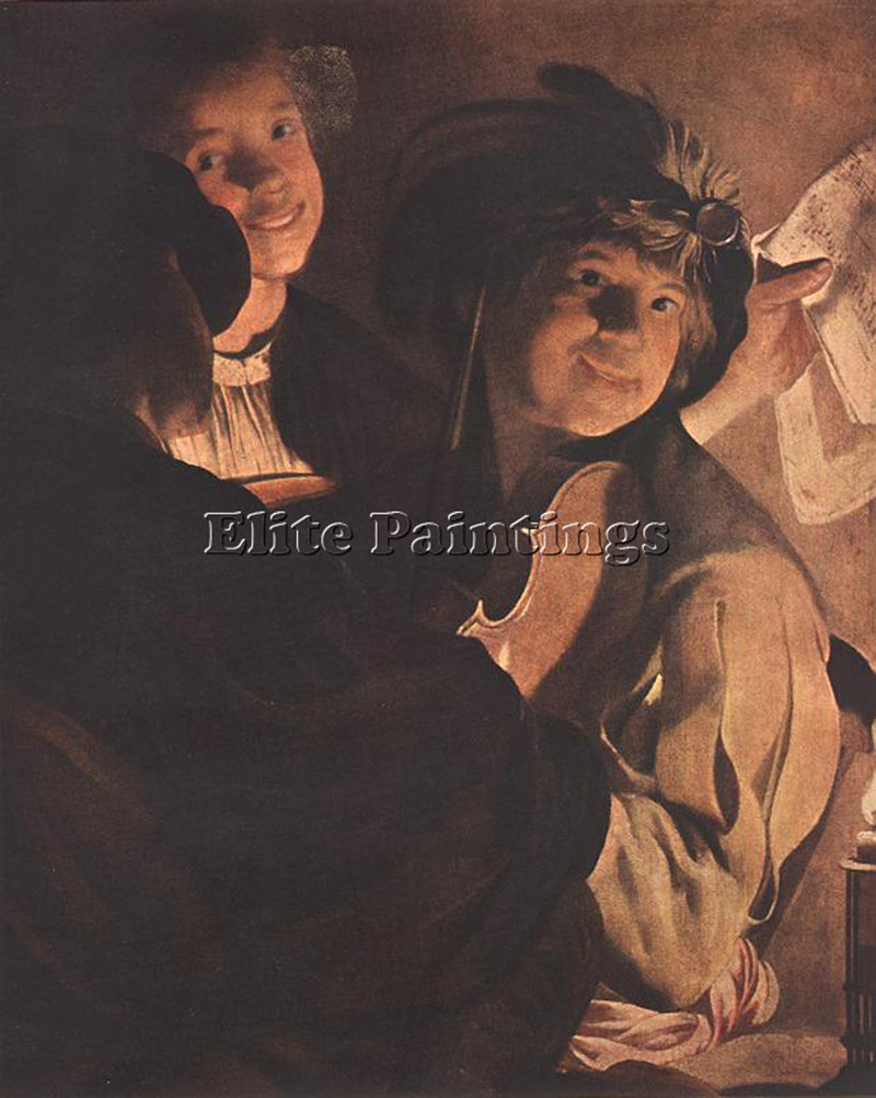 HENDRICK TERBRUGGHEN THE CONCERT ARTIST PAINTING REPRODUCTION HANDMADE OIL REPRO