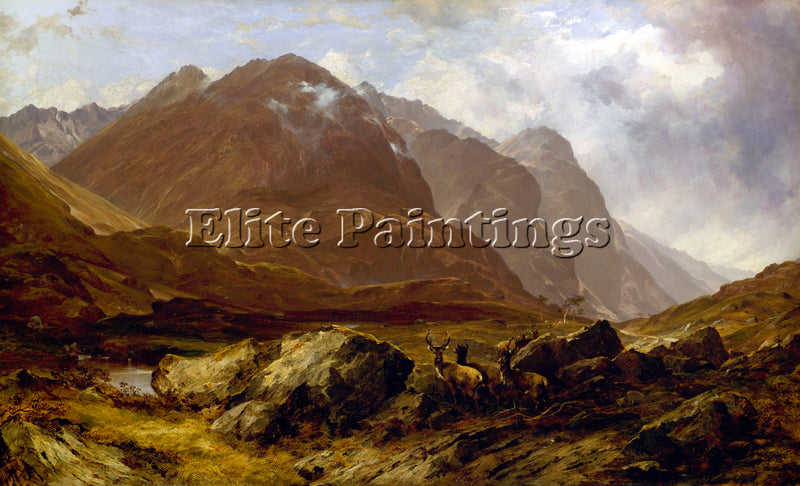 HUDSON RIVER GLENCOE BY MCCOLLUCH ARTIST PAINTING REPRODUCTION HANDMADE OIL DECO