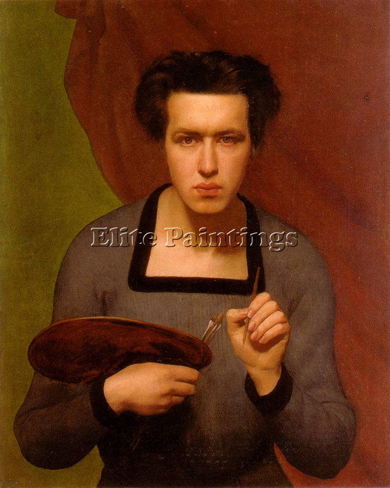 LOUIS JANMOT PORTRAIT DE L ARTISTE ARTIST PAINTING REPRODUCTION HANDMADE OIL ART