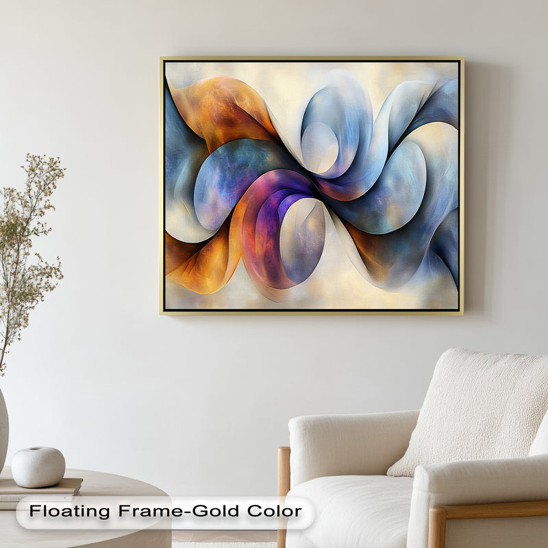 Abstract Swirl Elegance – Modern Flowing Oil Painting