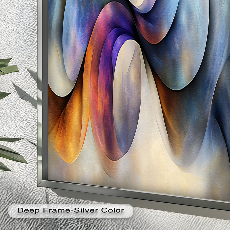 Abstract Swirl Elegance – Modern Flowing Oil Painting