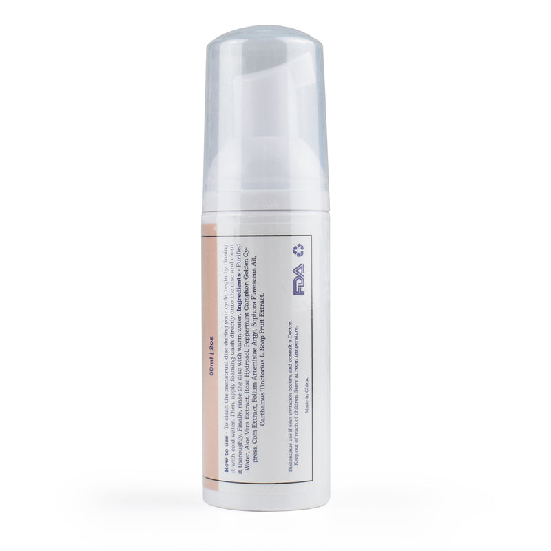 menstrual disc gentle foaming cleanser