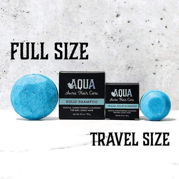 Travel Size Aqua Aura Shampoo | Dry, Coarse Curls & Waves | Gentle, Conditioning Cleanser