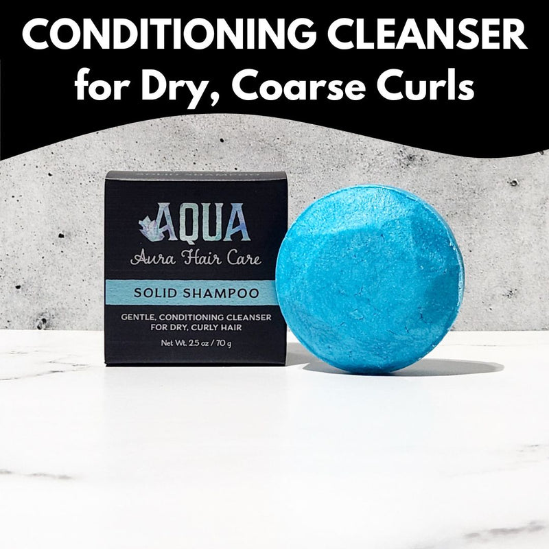 Travel Size Aqua Aura Shampoo | Dry, Coarse Curls & Waves | Gentle, Conditioning Cleanser