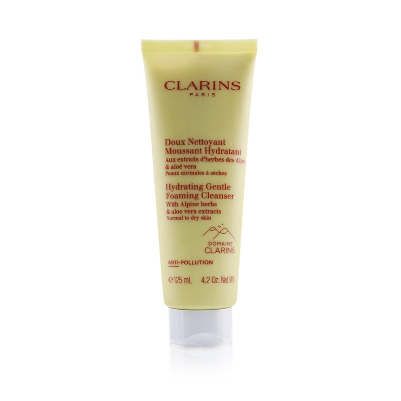 Clarins Hydrating Gentle Foaming Cleanser with Alpine Herbs & Aloe Vera Extracts - Normal to Dry Skin  125ml/4.2oz