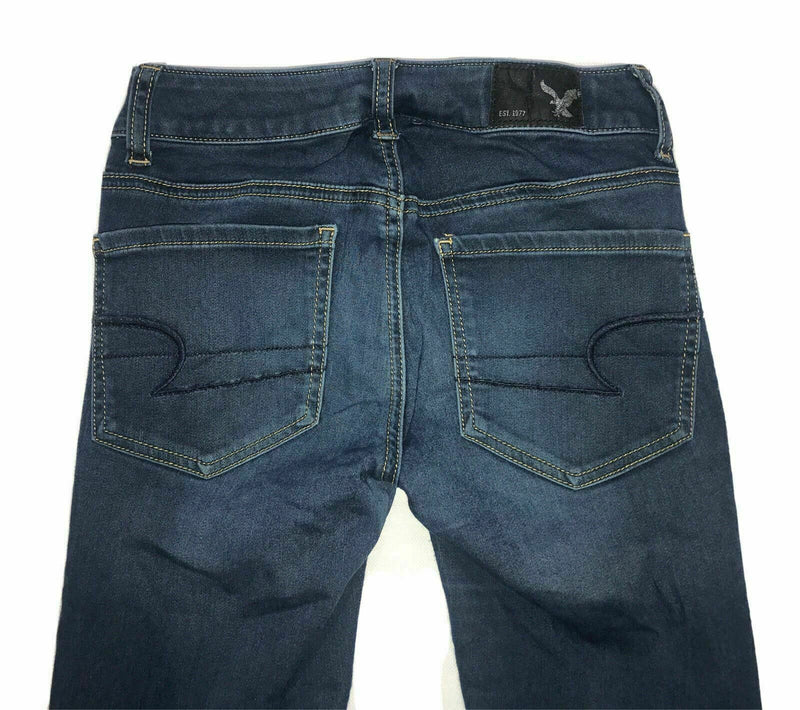 Women's Junior's American Eagle Jeans Denim Pants Size 00 Regular Jegging Super