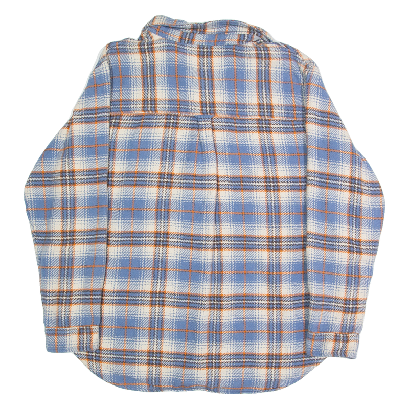 AMERICAN EAGLE Mens Shirt Blue Check Long Sleeve S