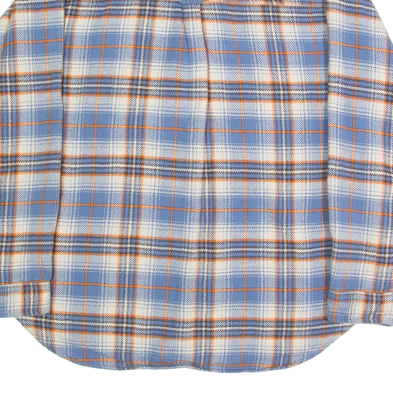 AMERICAN EAGLE Mens Shirt Blue Check Long Sleeve S