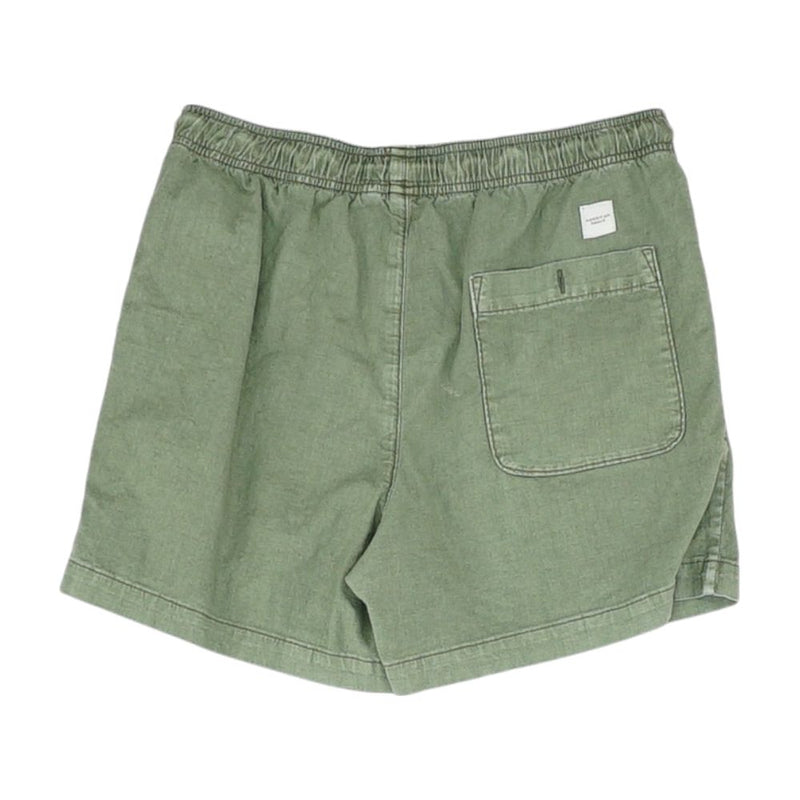 Green Solid Shorts