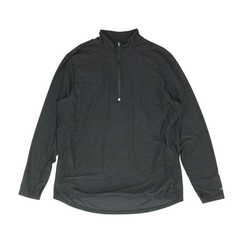 Black Solid 1/4 Zip Pullover
