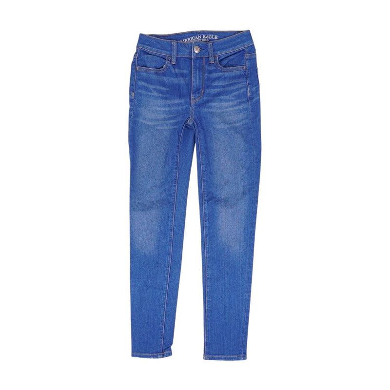 Blue Solid Jeans