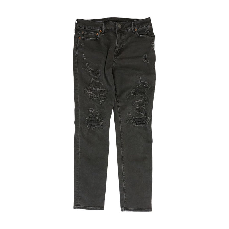 Black Solid Slim Jeans