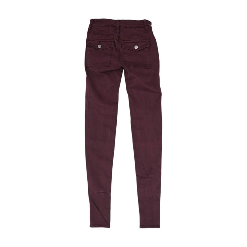 Maroon Solid Jeans