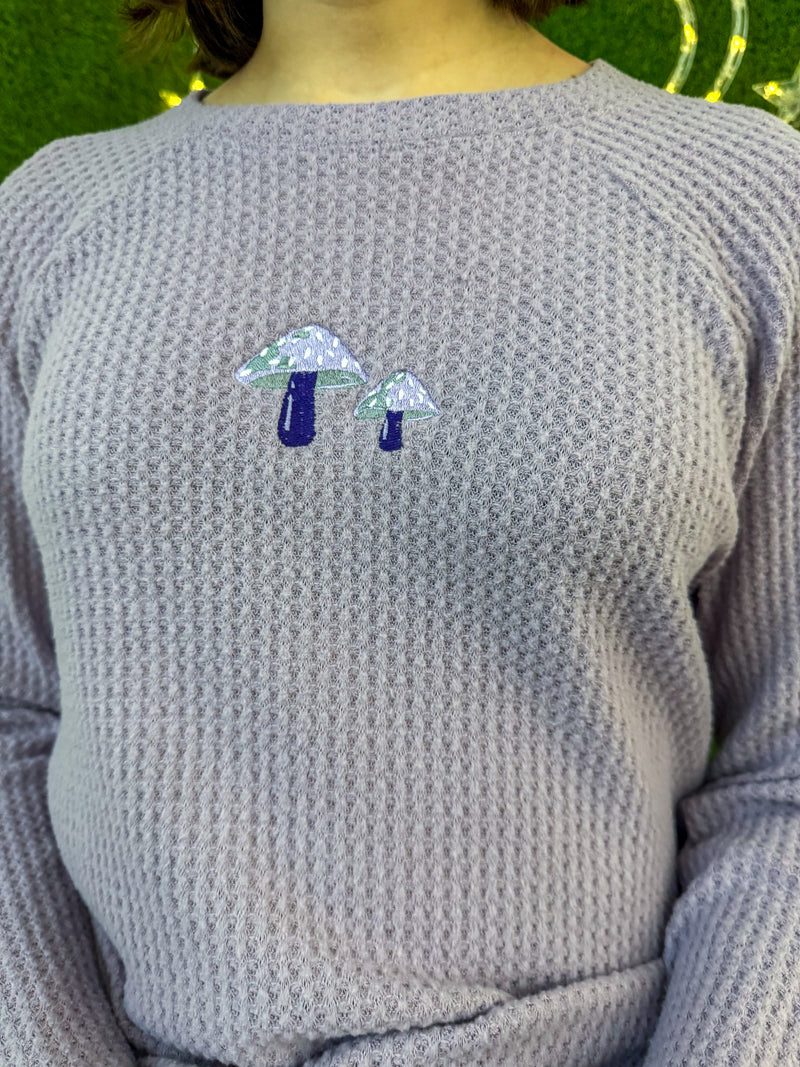 Mushroom Duo Purple Thermal Long Sleeve S