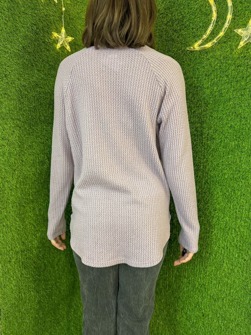 Mushroom Duo Purple Thermal Long Sleeve S