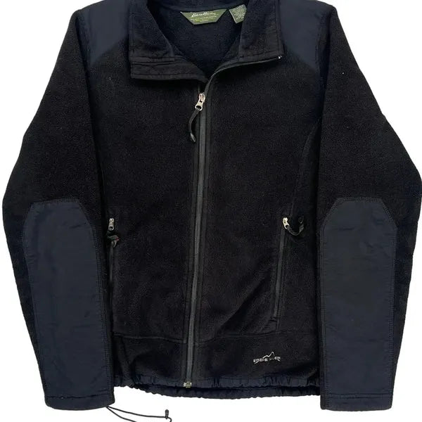 Eddie Bauer Fleece Jacket - Medium Black Polyester