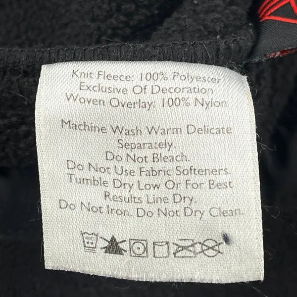 Eddie Bauer Fleece Jacket - Medium Black Polyester