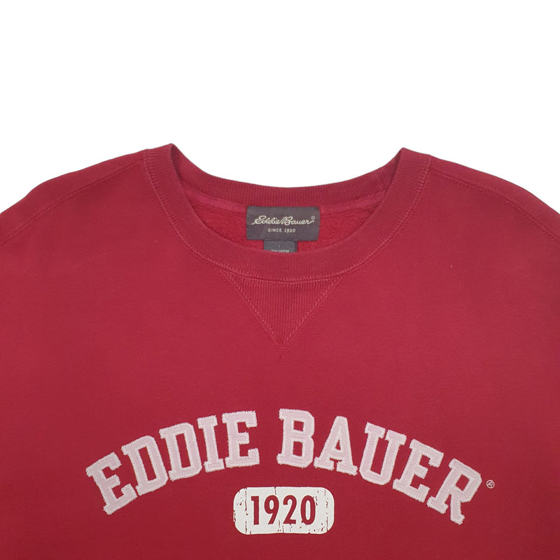 Eddie Bauer Spellout Crewneck Cotton Sweatshirt Jumper L