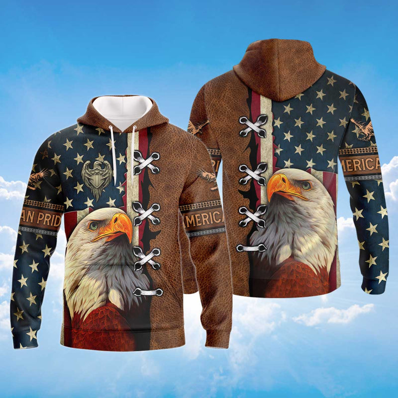 American Pride Hoodie, American Eagle Hoodie LT10