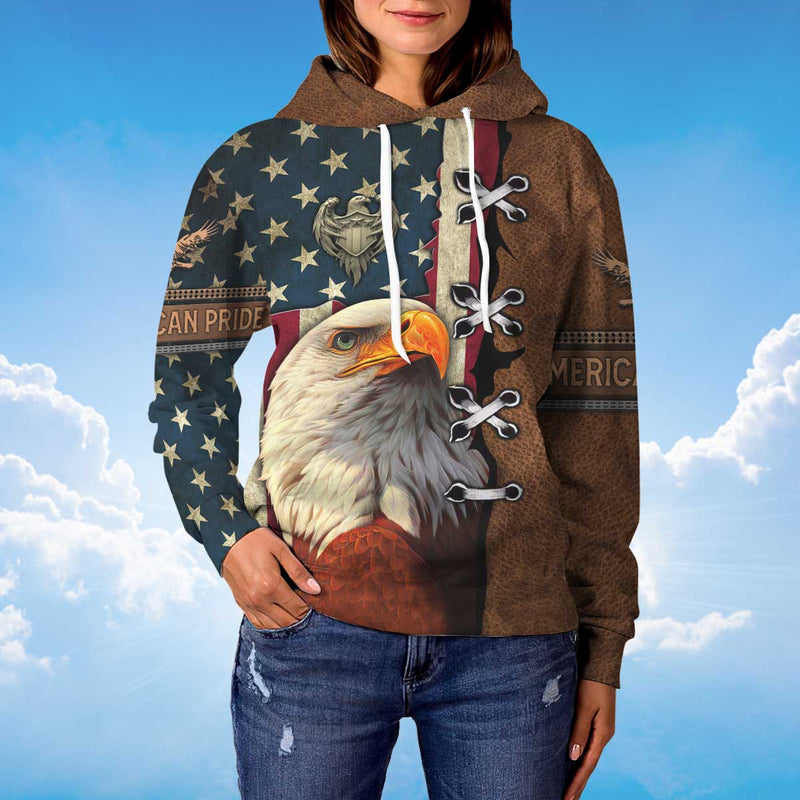 American Pride Hoodie, American Eagle Hoodie LT10