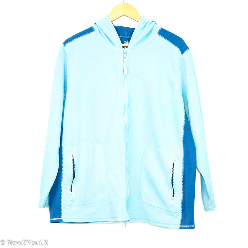 Light Blue Fleece Jacket (Eddie Bauer)