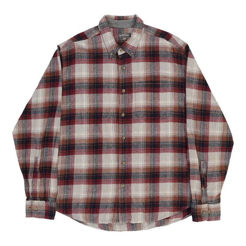 Eddie Bauer Checked Shirt - 2XL Red Cotton