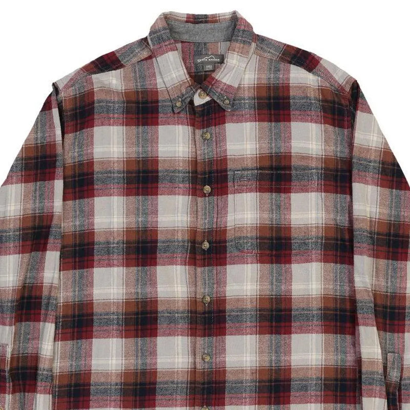 Eddie Bauer Checked Shirt - 2XL Red Cotton