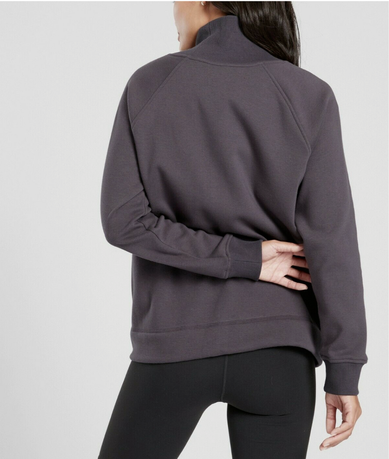 Athleta Spring Night Cozy Karma Side Zip Funnel Neck