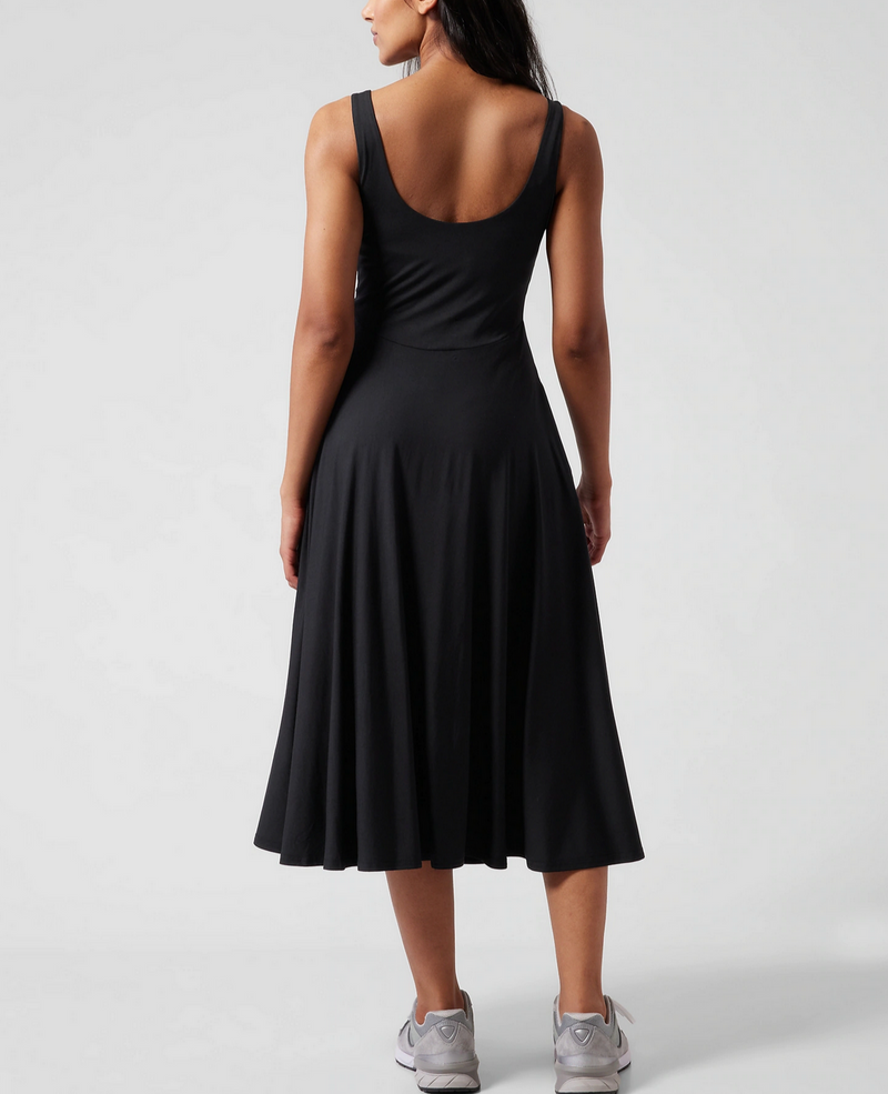 Athleta Black Santorini Midi Dress