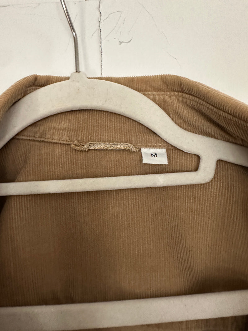 Vintage LL Bean corduroy shirt jacket Shacket tan Medium USA