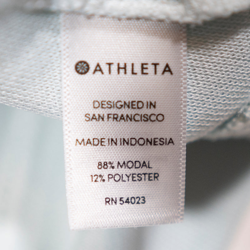 Athleta Serenity Modal Knit Scoop Neck Sleeveless Tank Top Work Out Shirt Blue