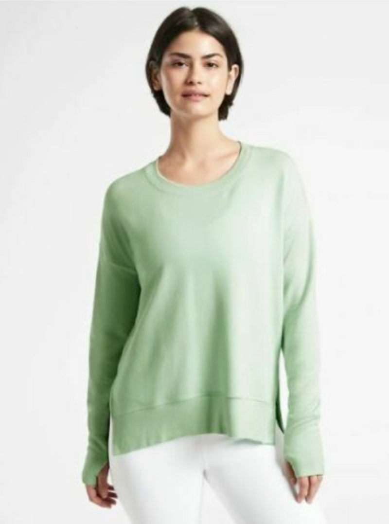 Athleta Lighthouse Green Soft Coaster Luxe Sweatshirt