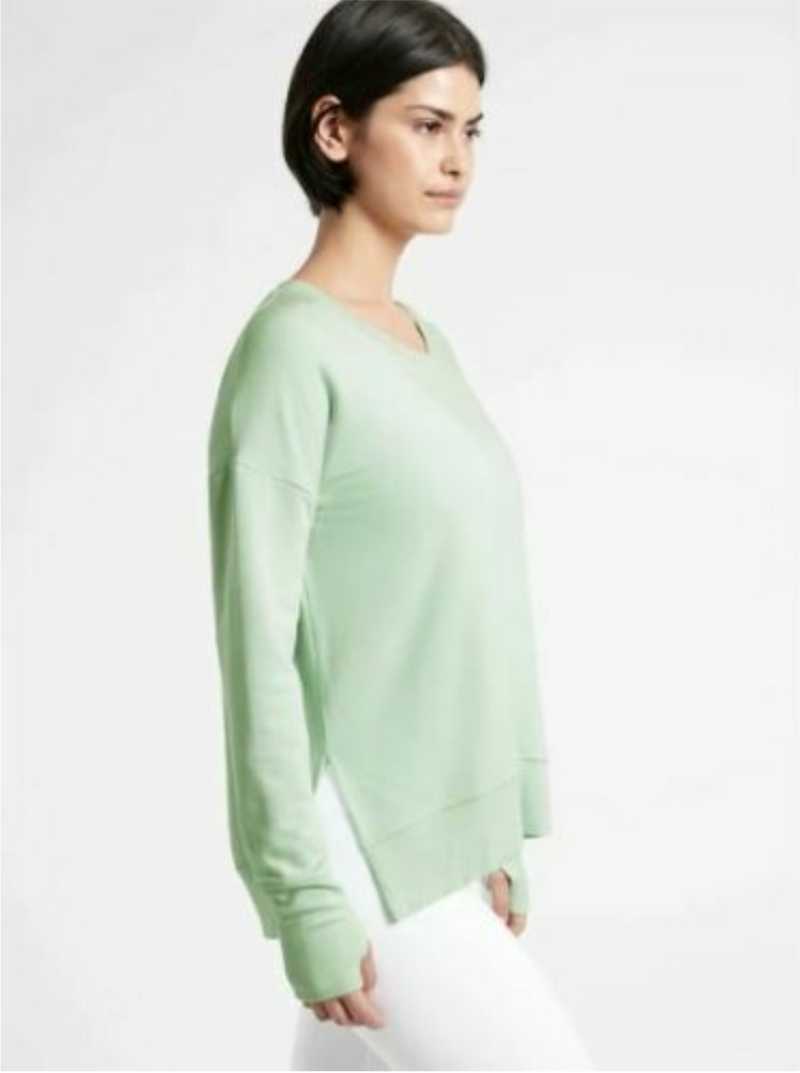 Athleta Lighthouse Green Soft Coaster Luxe Sweatshirt