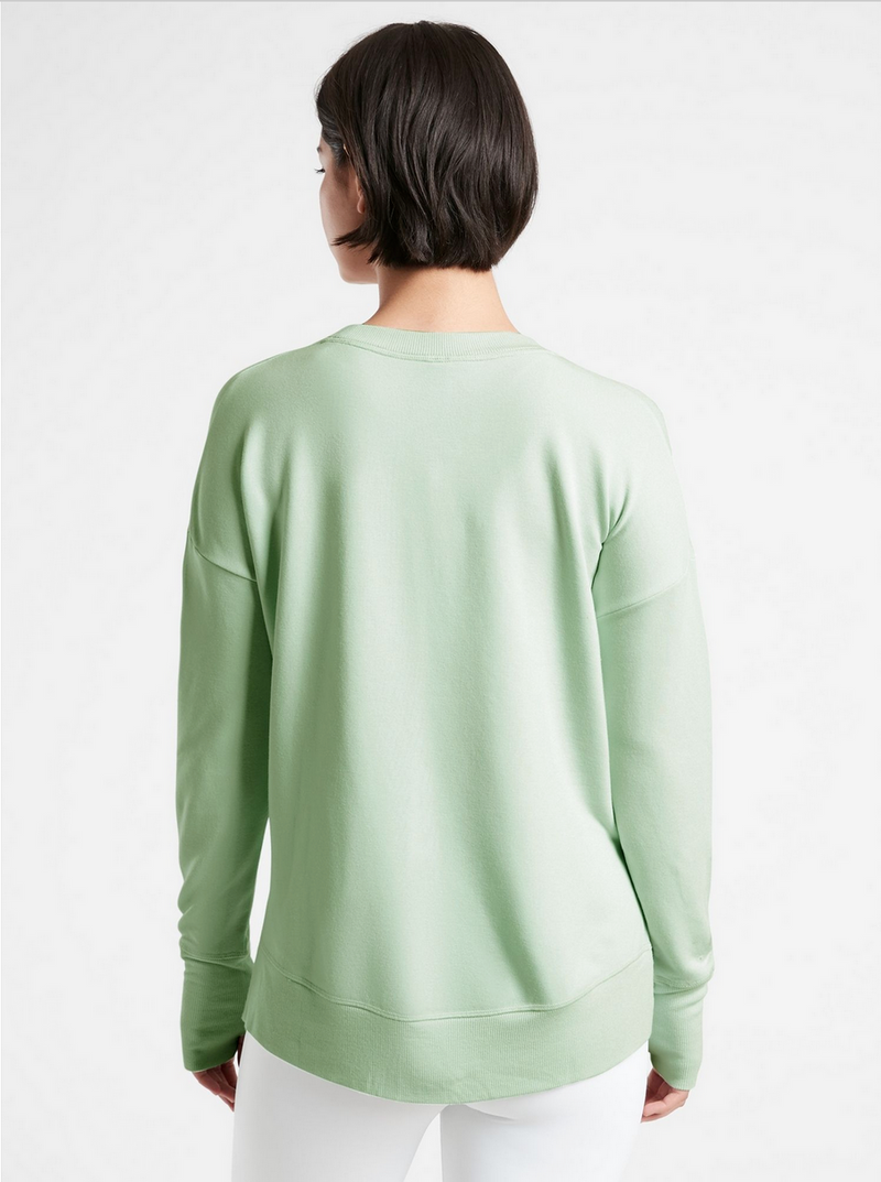 Athleta Lighthouse Green Soft Coaster Luxe Sweatshirt