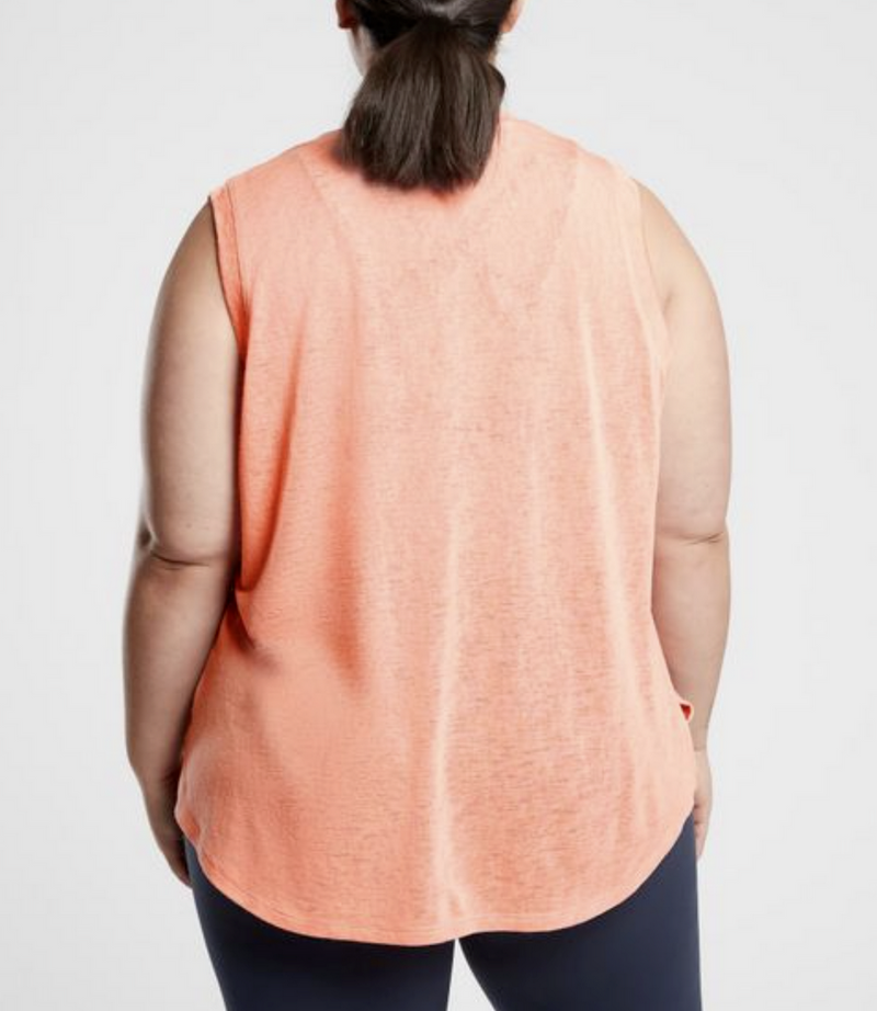 Athleta Coral Peach Sleeveless Breezy Top Tank